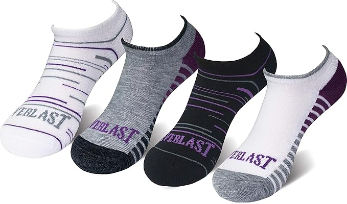 Everlast™ Womens No Show Socks - 4 Pack