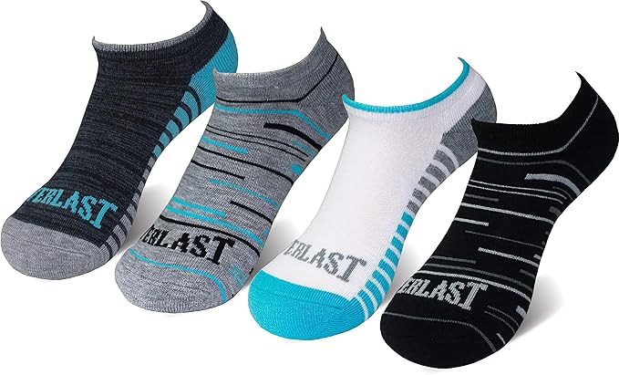 Everlast™ Womens No Show Socks - 4 Pack