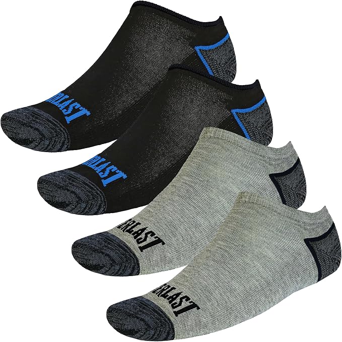 Everlast™ Mens Noshow Socks 4-Pack