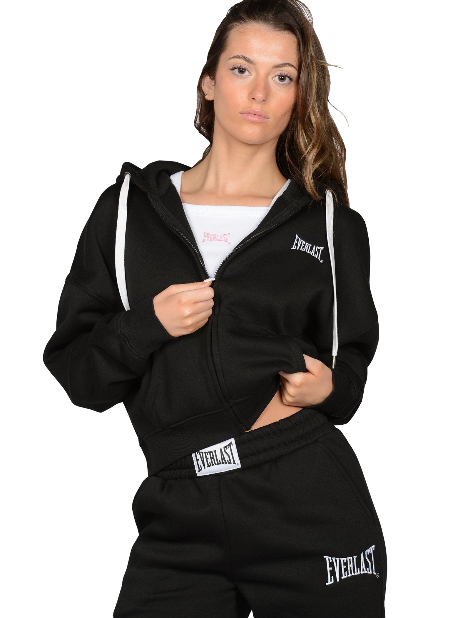 Everlast™ Women's Cropped Zip-Up Hoodie