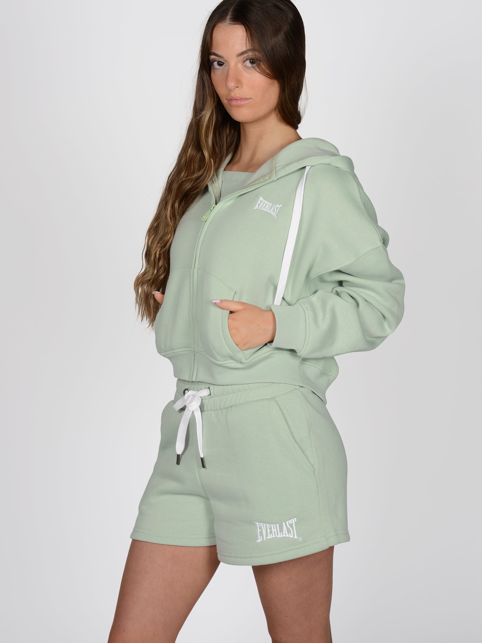 Everlast™ Women's Cropped Zip-Up Hoodie