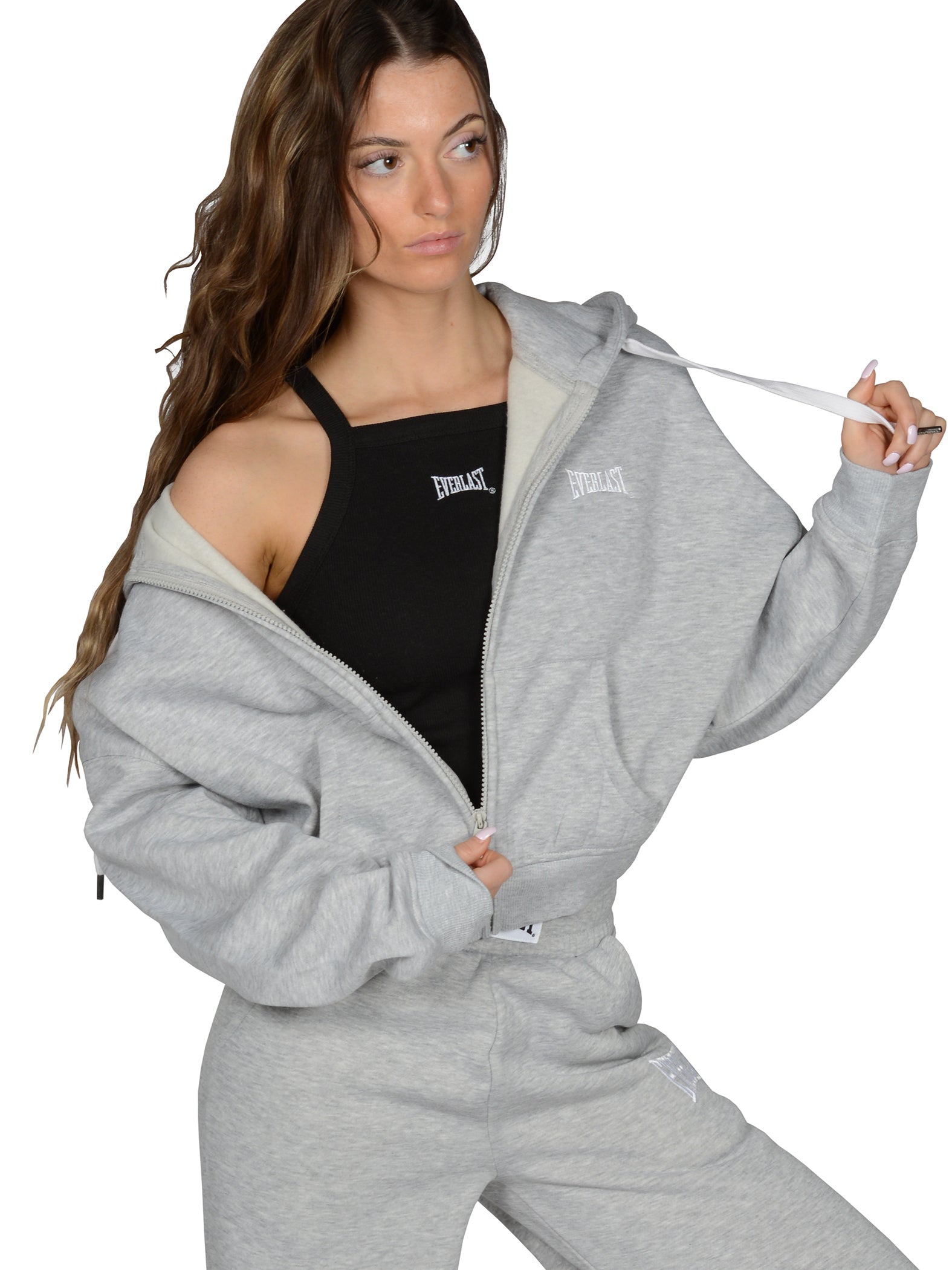 Everlast™ Women's Cropped Zip-Up Hoodie