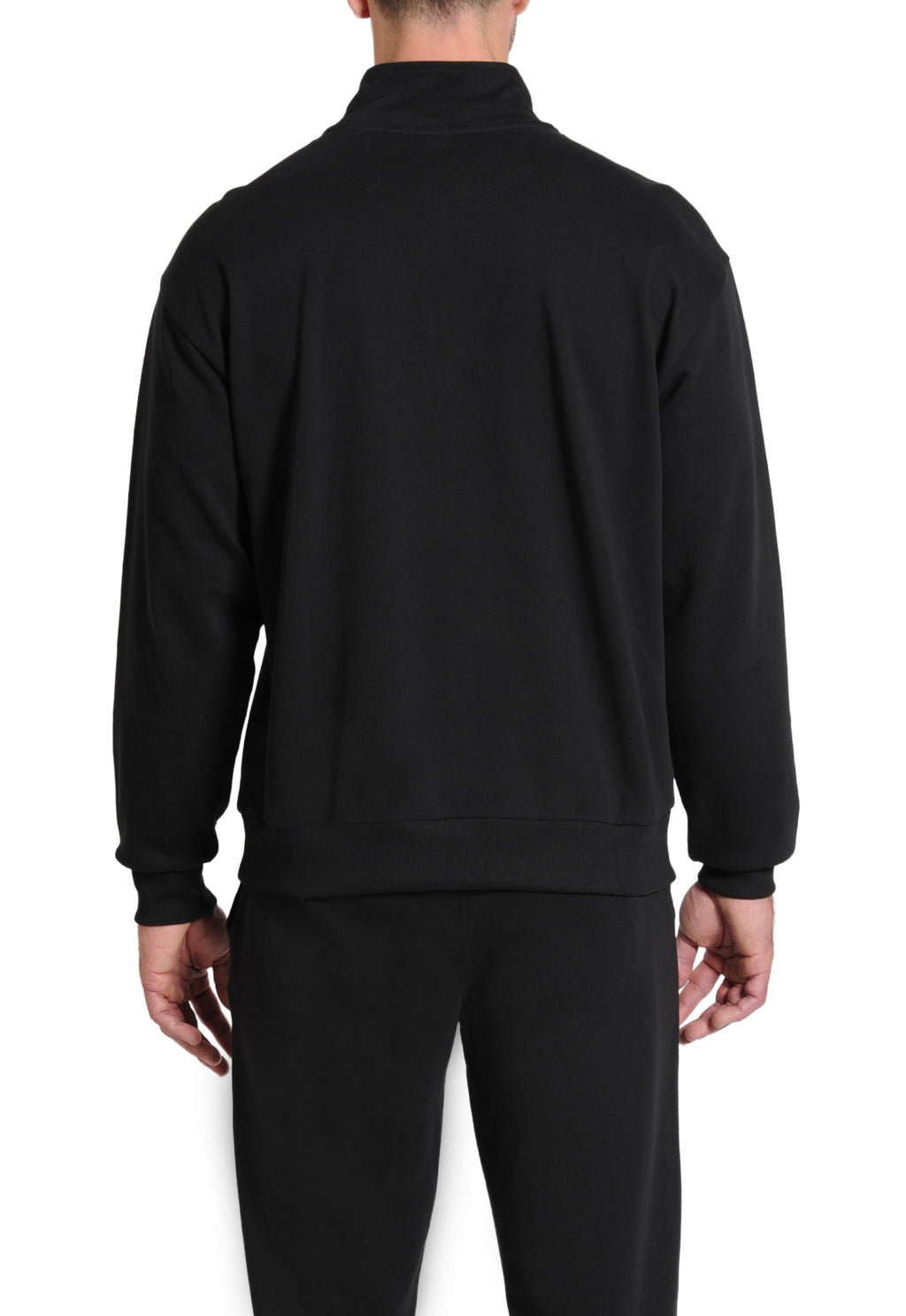 Everlast™ Men's Athletic Half Zip Sweatshirt - Black Back