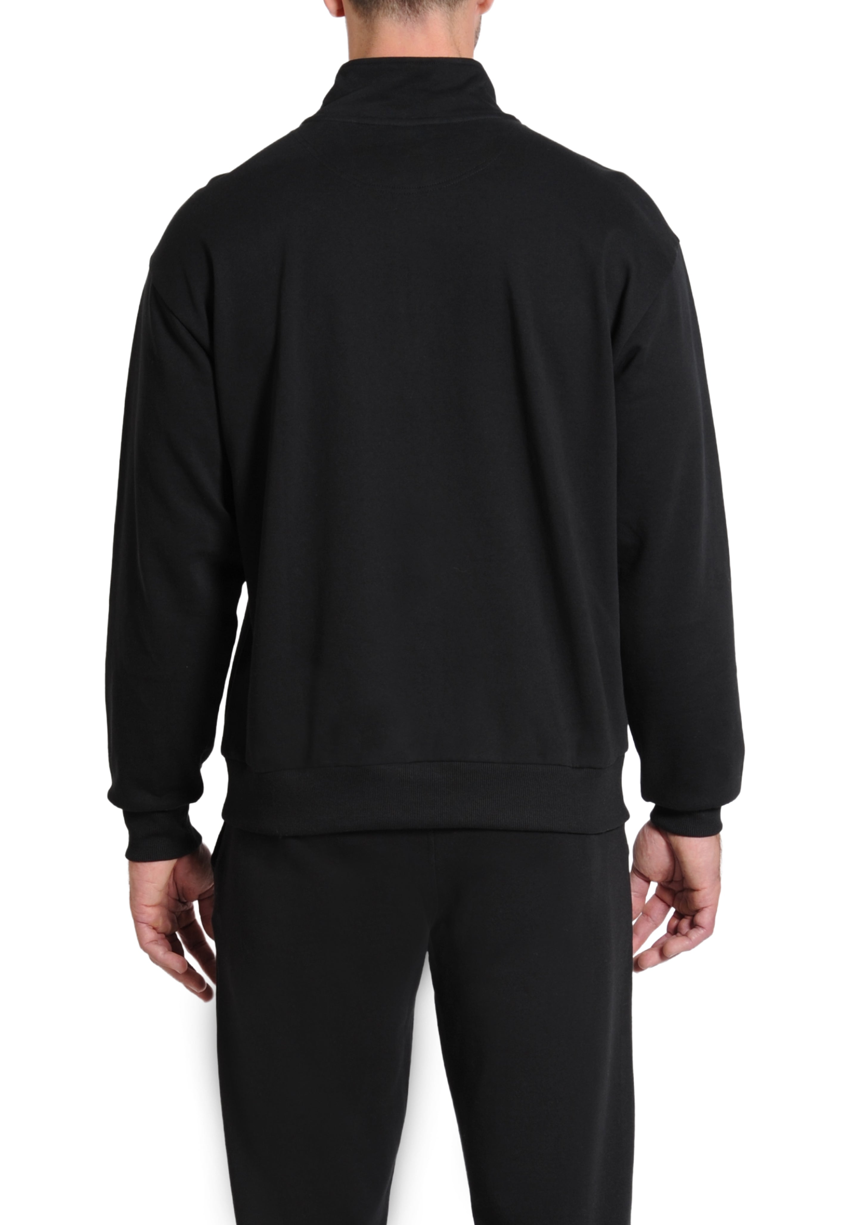 Everlast™ Men's Athletic Half Zip Sweatshirt - Black Back