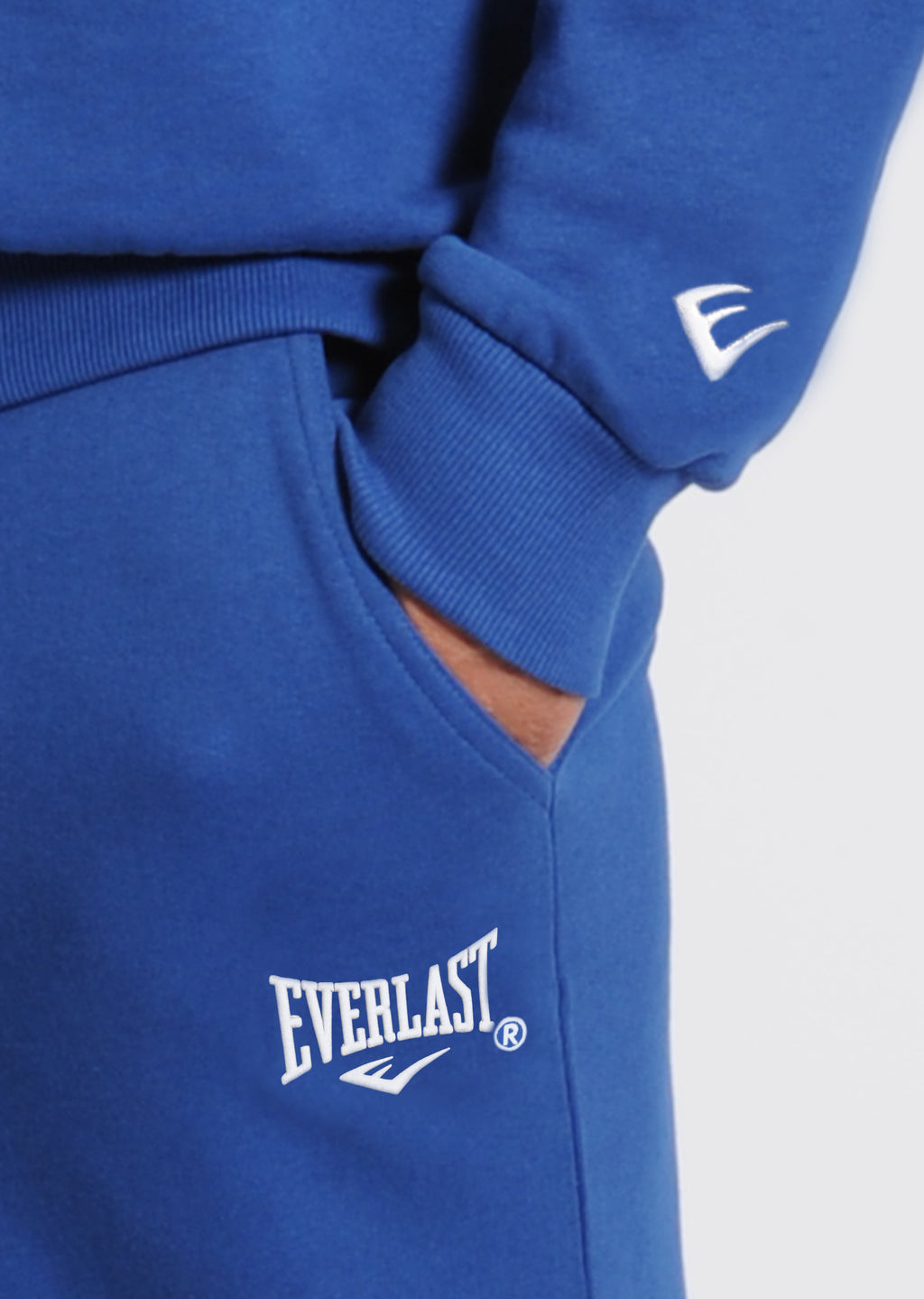 Everlast™ Men's Athletic Half Zip Sweatshirt - Blue Pocket