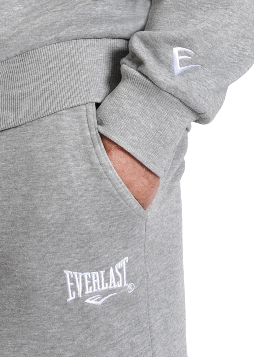 Everlast™ Men's Athletic Half Zip Sweatshirt - Grey Pocket