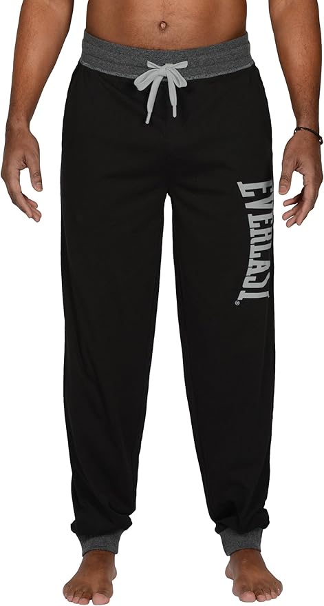 Everlast™ Men's Casual Lounge Pants - Black Front
