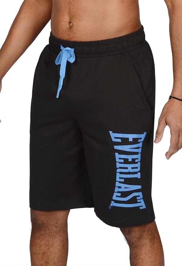 Everlast™ Men's Casual Lounge Shorts - Black Side