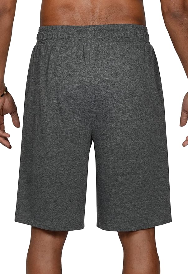 Everlast™ Men's Casual Lounge Shorts - Grey Back