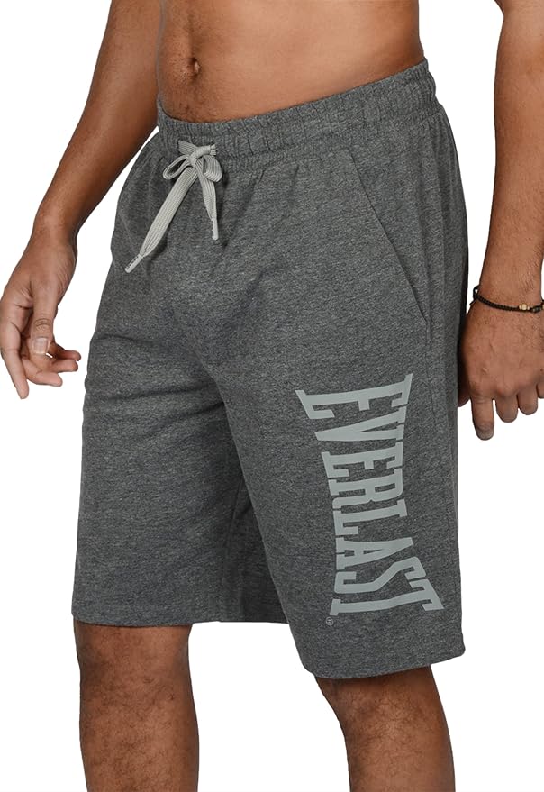 Everlast™ Men's Casual Lounge Shorts - Grey Side