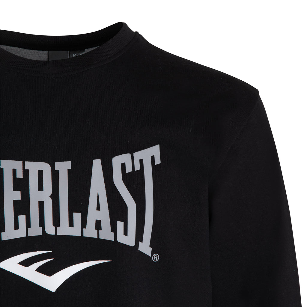 Everlast™ Men's Long Sleeve Sweatshirt - Black Zoomed In