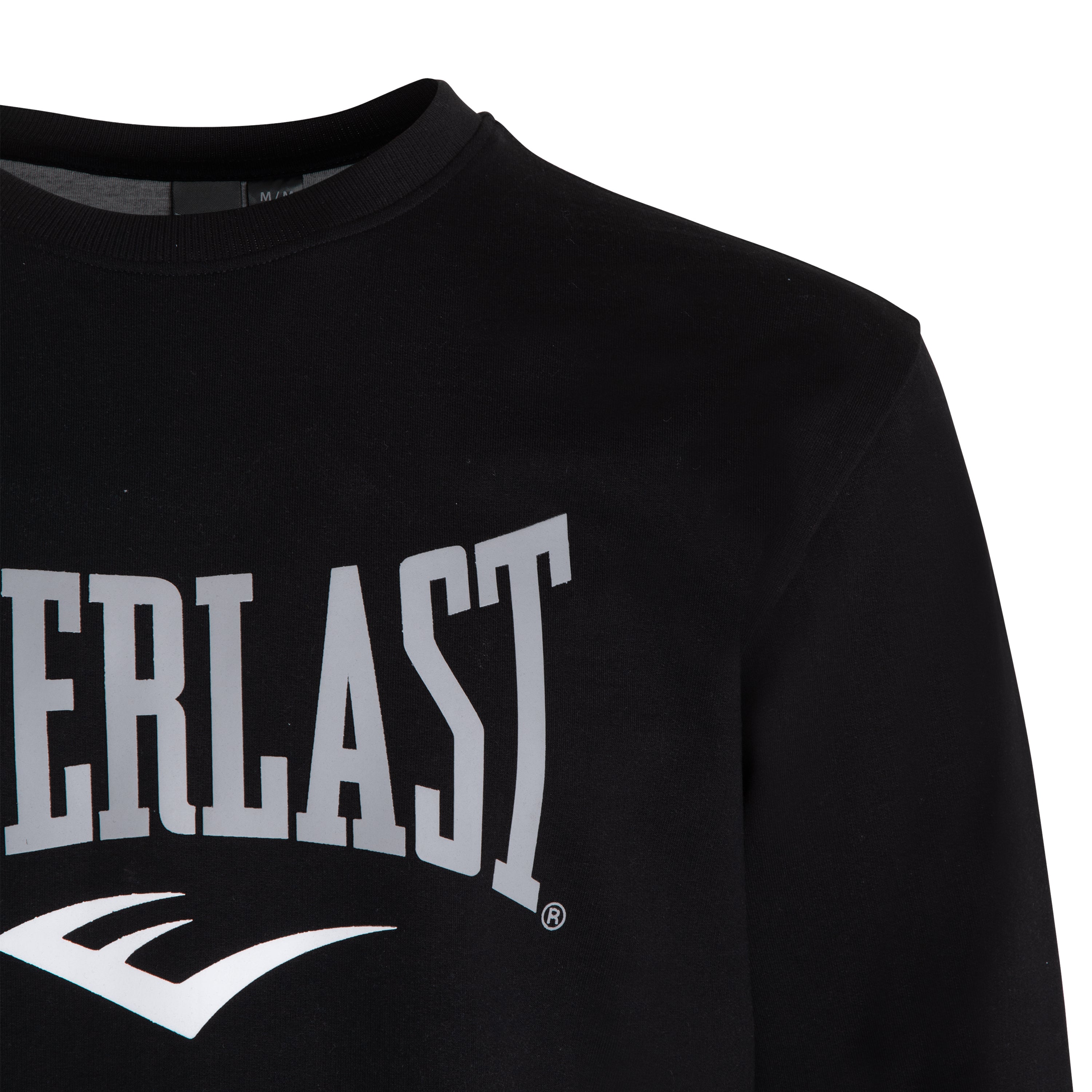 Everlast™ Men's Long Sleeve Sweatshirt - Black Zoomed In