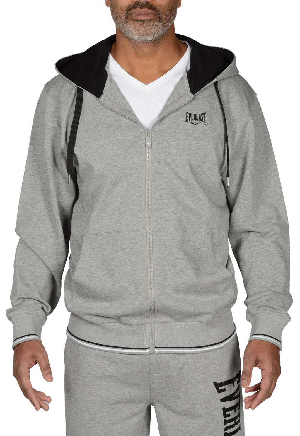 Everlast™ Men's Zip Hoodie - Grey Front