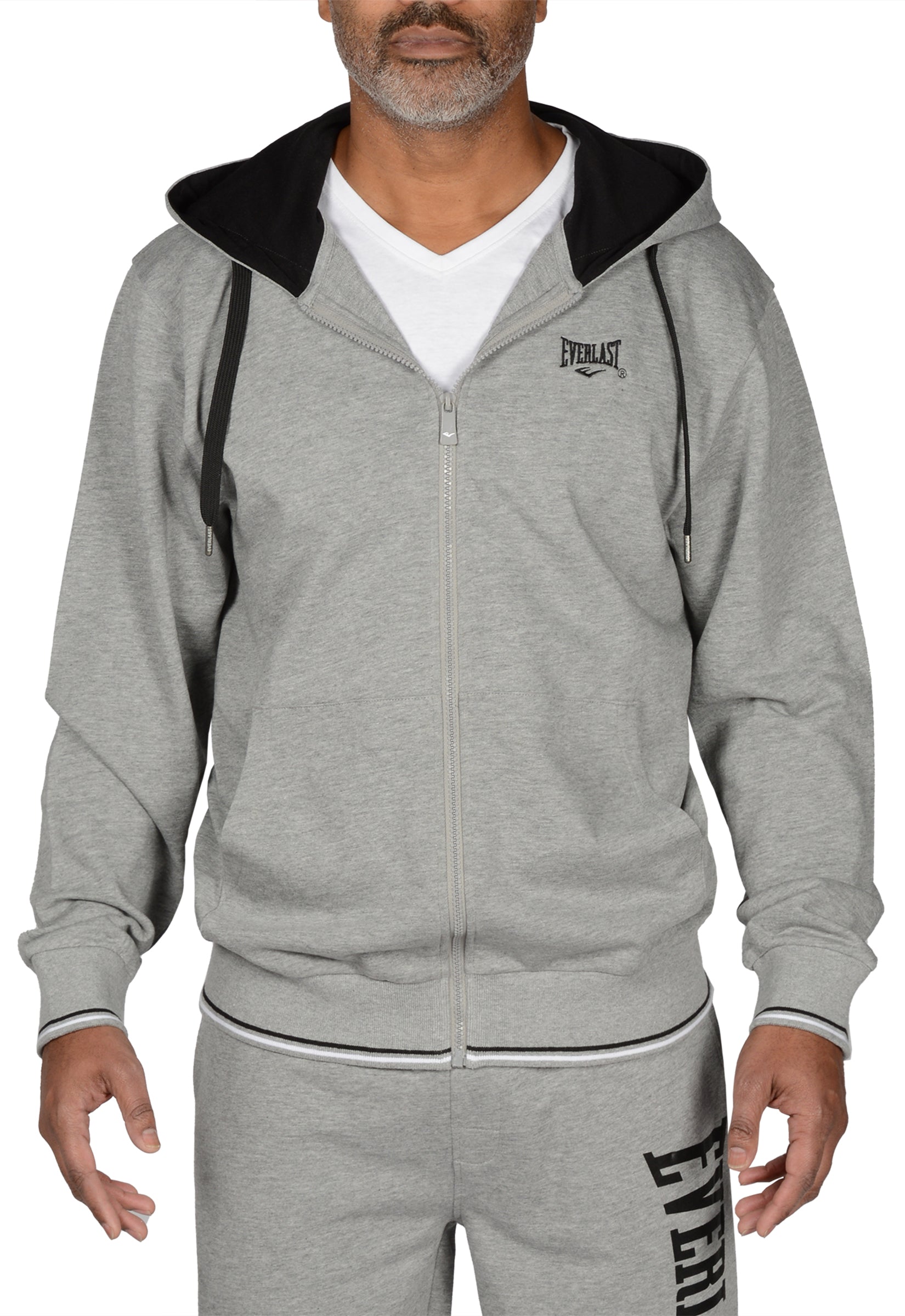 Everlast™ Men's Zip Hoodie - Grey Front