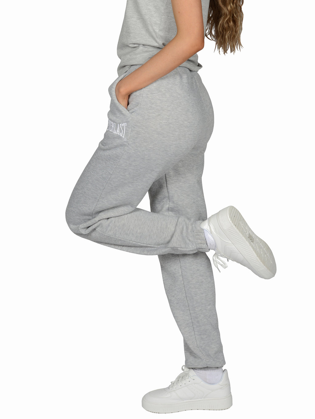 Everlast™ Women's Athletic Joggers Lounge Yoga Pants  - Grey Side