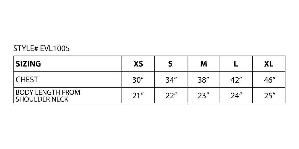 Everlast™ Women's Cotton T-Shirt - Sizing