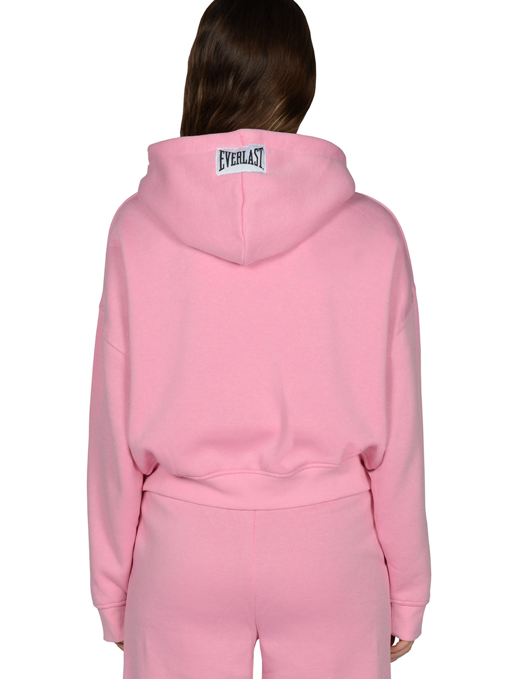 Everlast™ Women's Cropped Zip-Up Hoodie - Pink Back