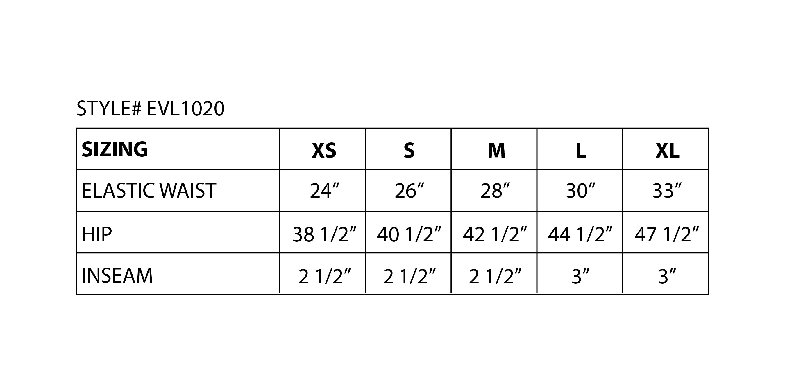  Everlast™ Women's High-Waist Sweat Shorts - Sizing