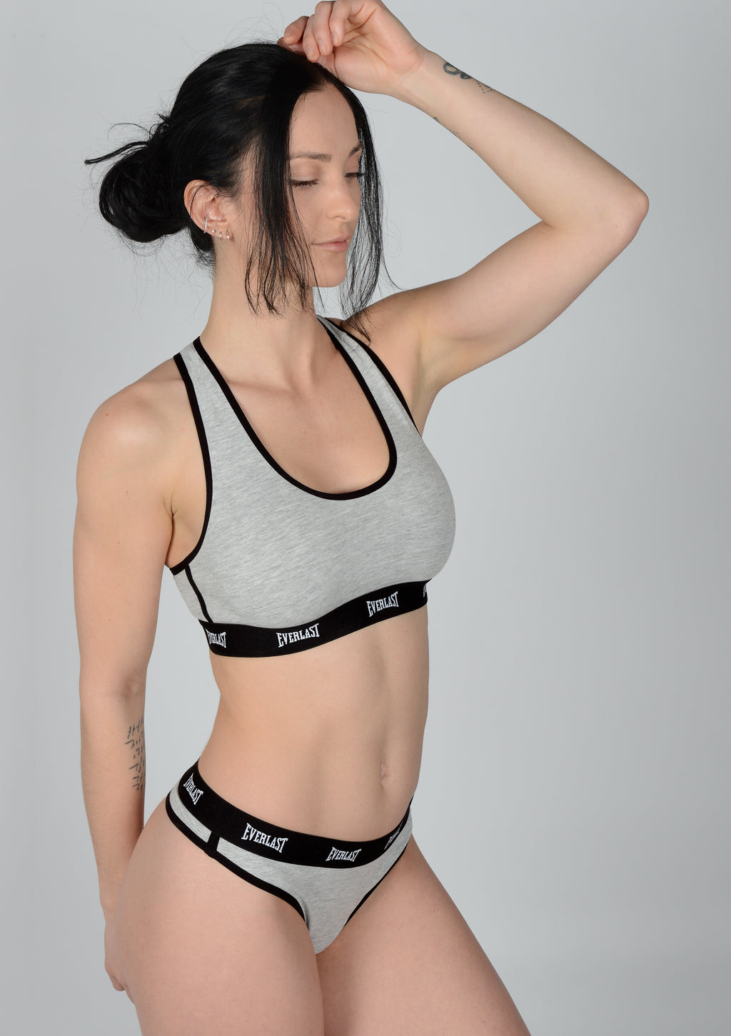 Everlast™ Women's Sport Bra 2-Pack - Grey Side