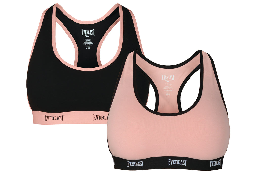 Everlast™ Women's Sport Bra 2-Pack - Pastel Pink Combo