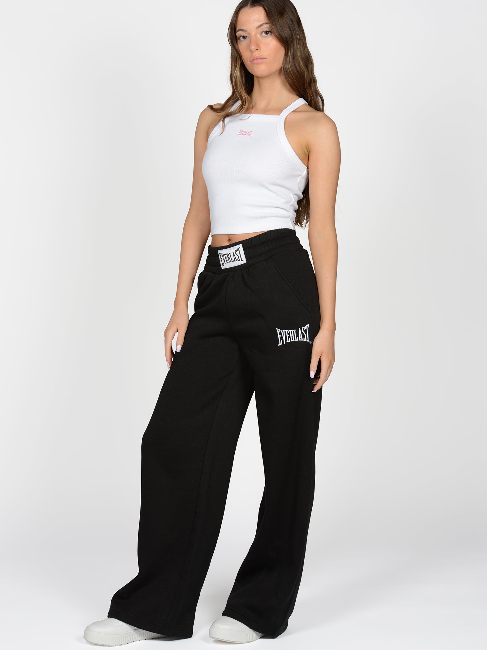 Everlast™ Women's Tank Cropped Top - White and Black