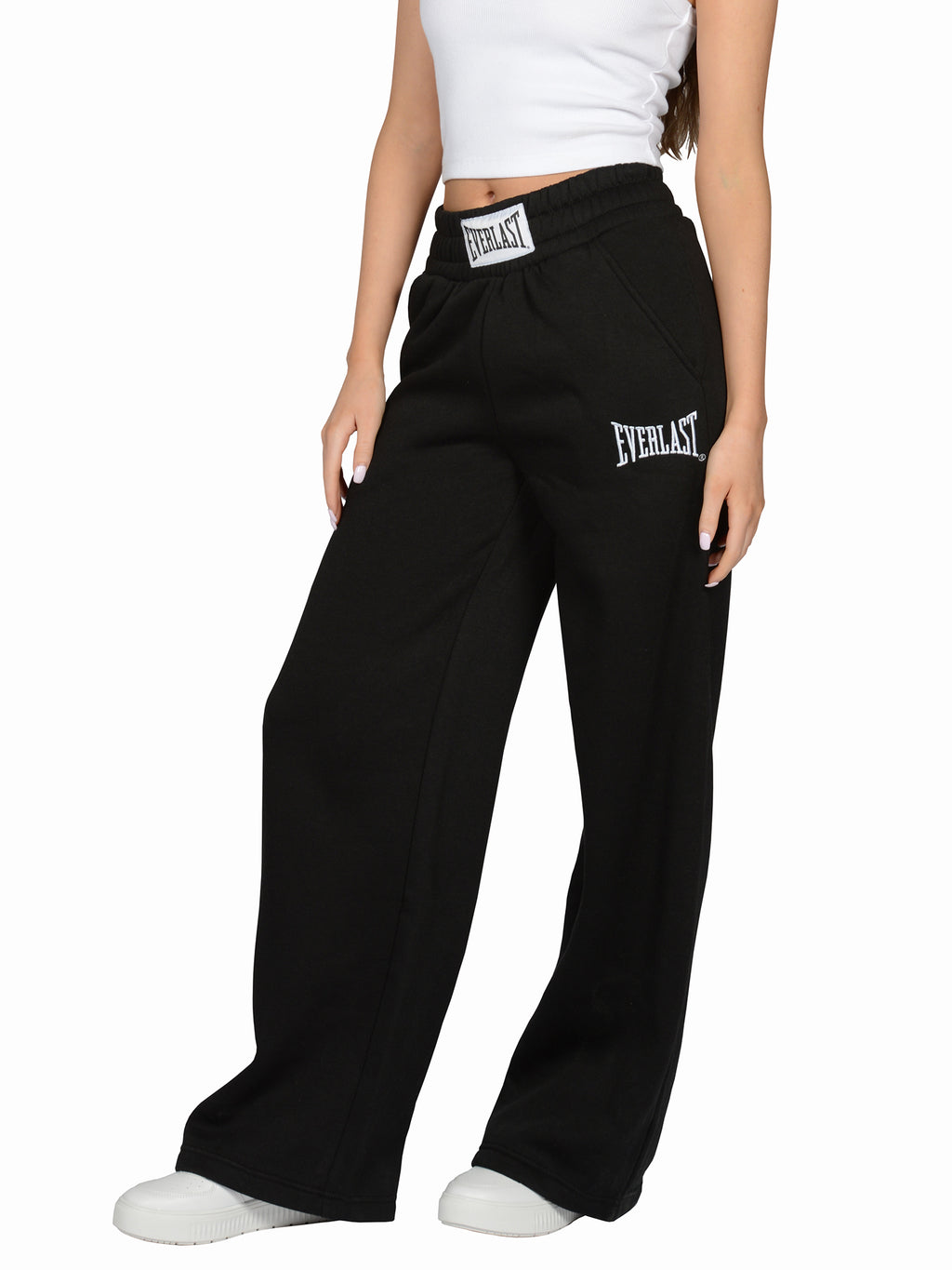 Everlast™ Women's Wide Leg Sweatpants - Black Side