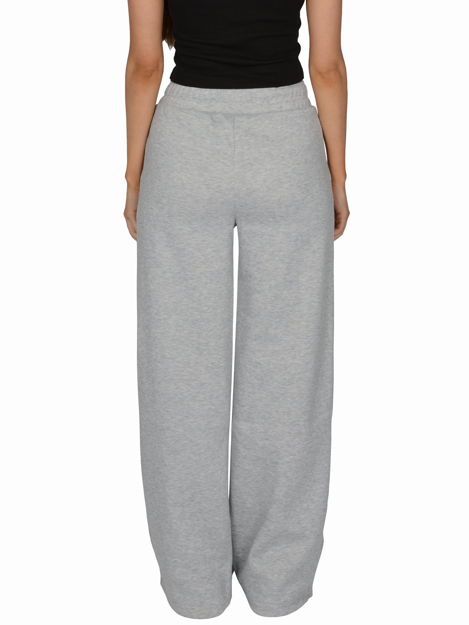  Everlast™ Women's Wide Leg Sweatpants - Grey Back