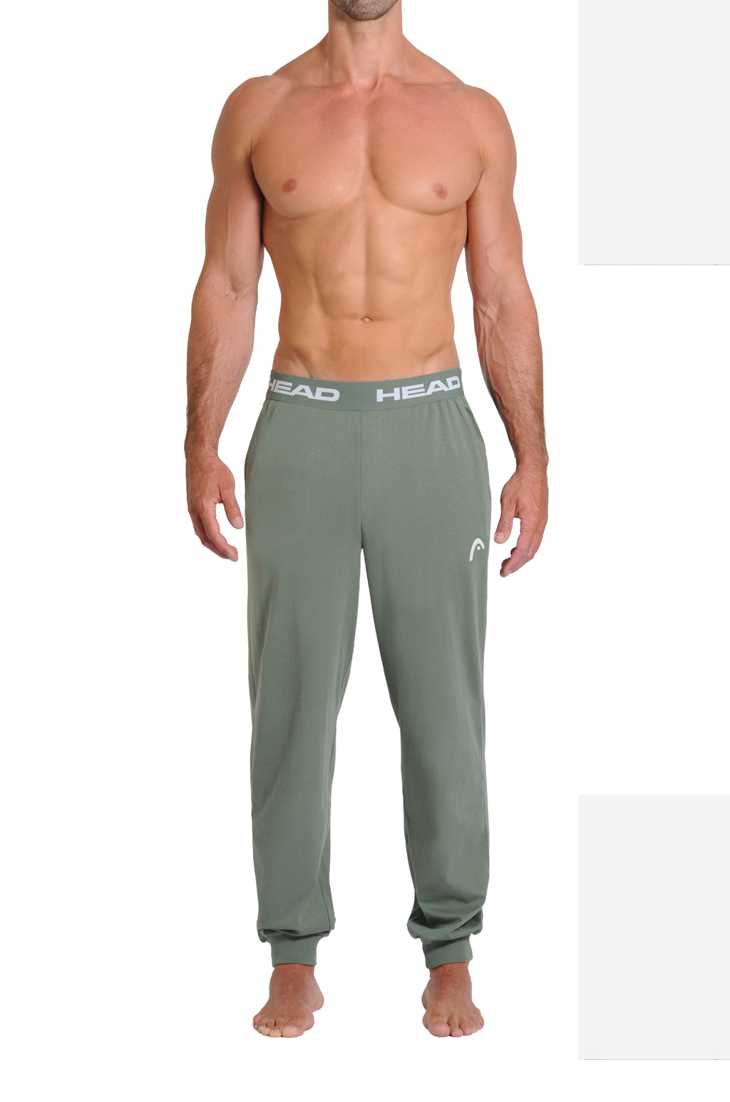 Head™ Men's Athletic Gym Jogger - Sage Green Front