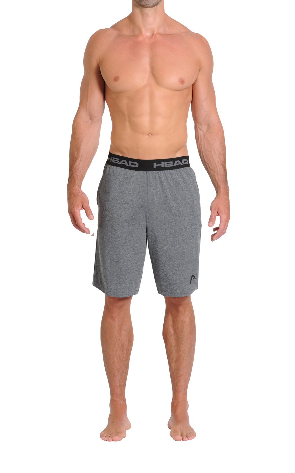  Head™ Men's Athletic Shorts - Grey Front