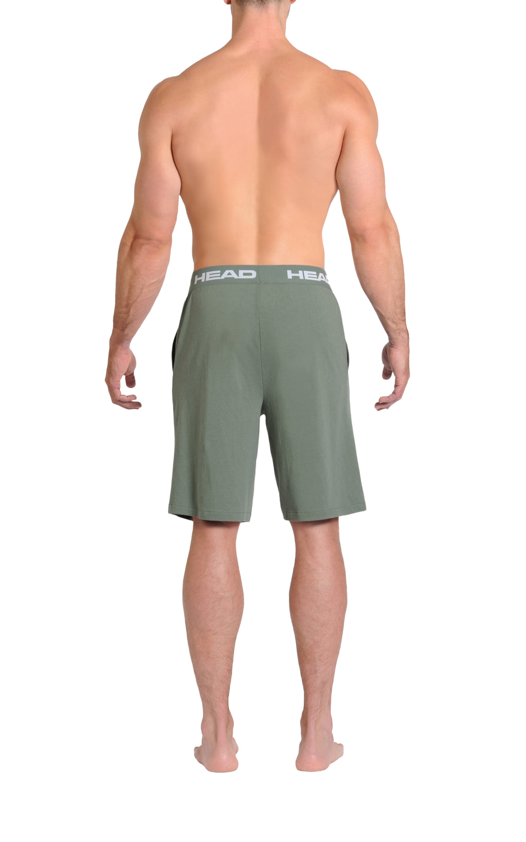  Head™ Men's Athletic Shorts - Sage Green Back