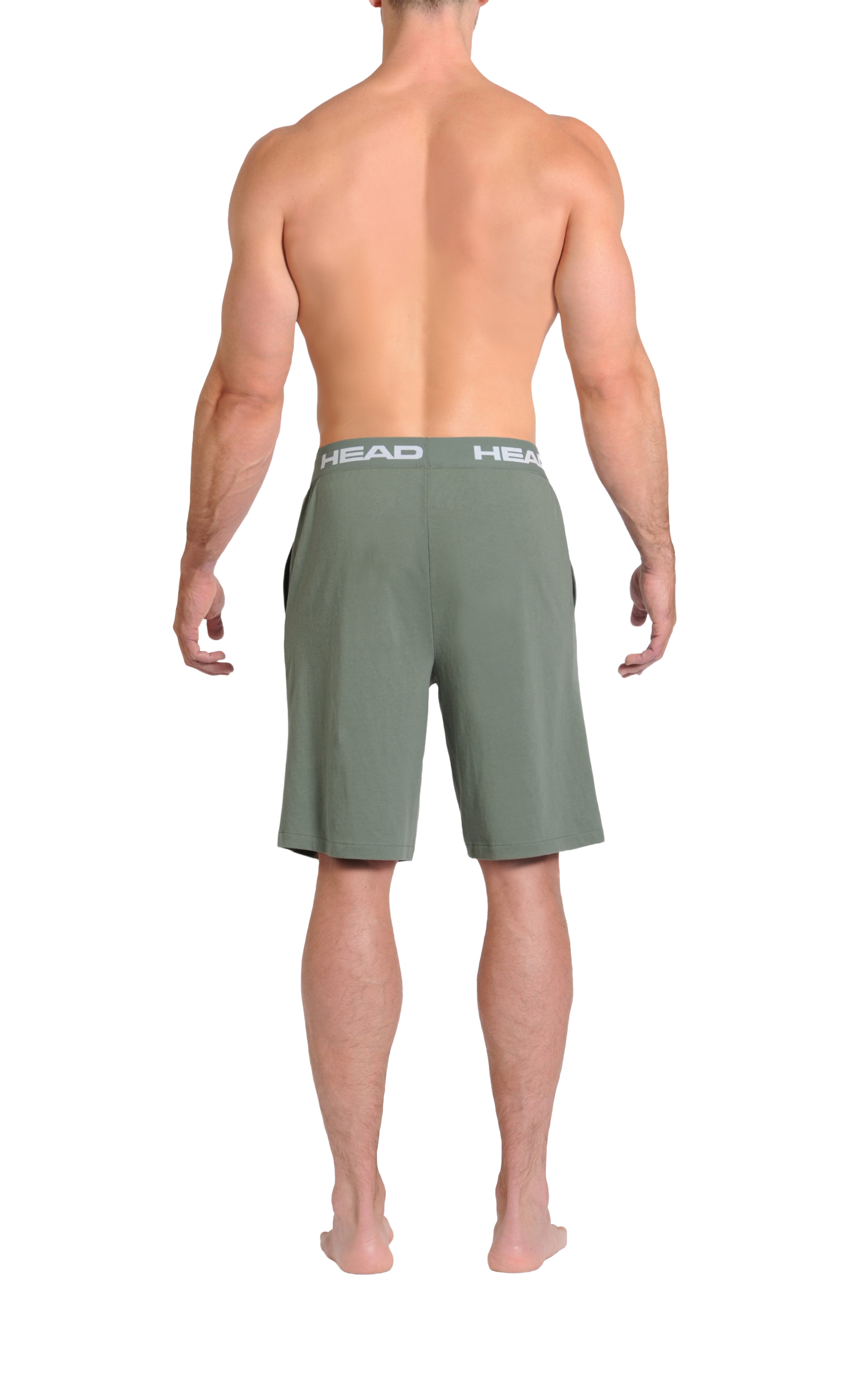  Head™ Men's Athletic Shorts - Sage Green Back
