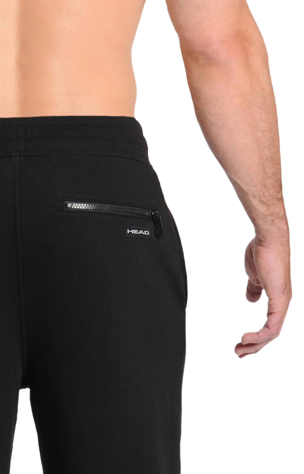   Head™ Men's Cotton Sweat Pants - Black Back Pocket