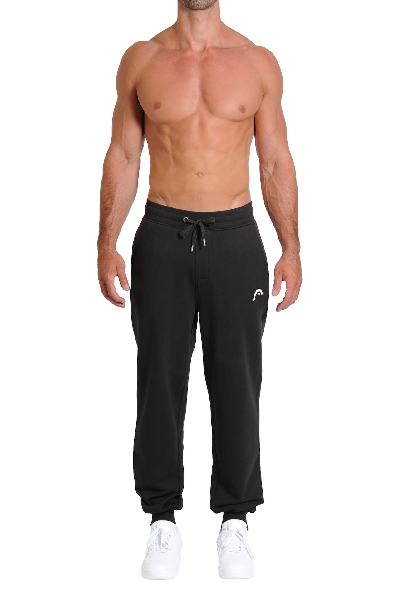 Head™ Men's Cotton Sweat Pants - Black Front