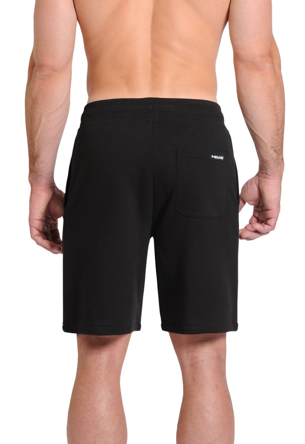  Head™ Men's Cotton Sweat Shorts - Black Back