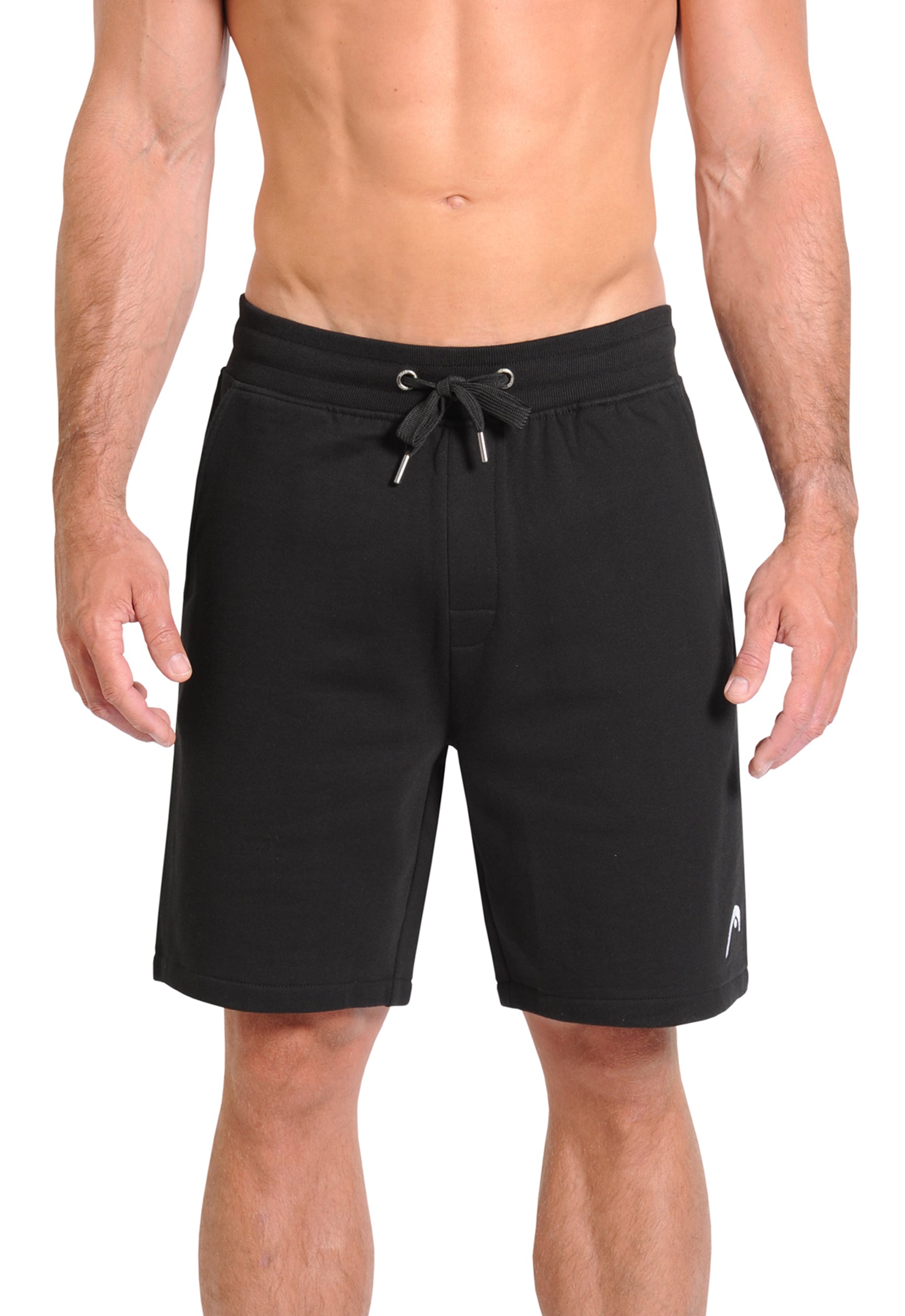  Head™ Men's Cotton Sweat Shorts - Black Front
