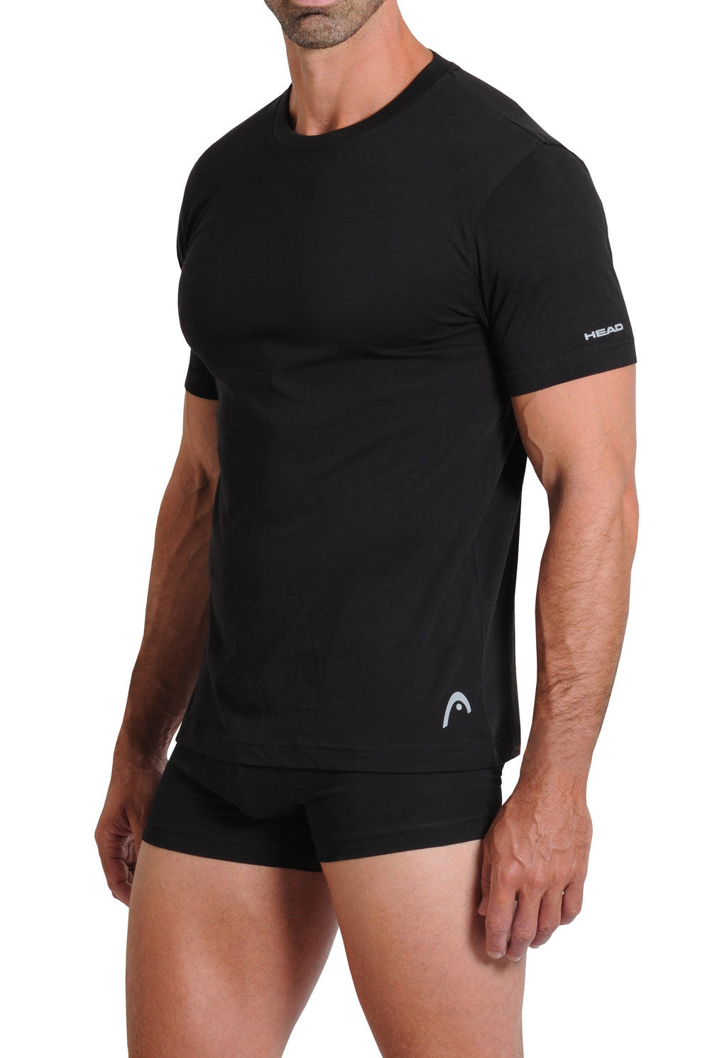 Head™ Men's Crew T-Shirts 3-Pack - Black Side