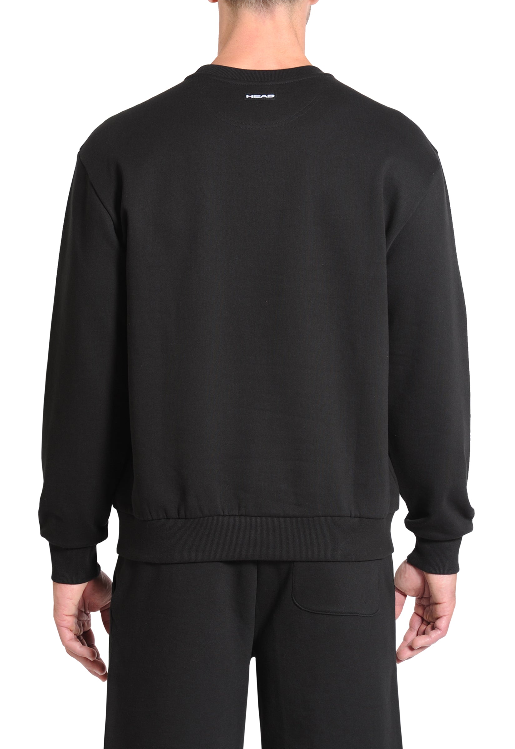  Head™ Men's Fleece Crewneck Sweatshirt - Black Back