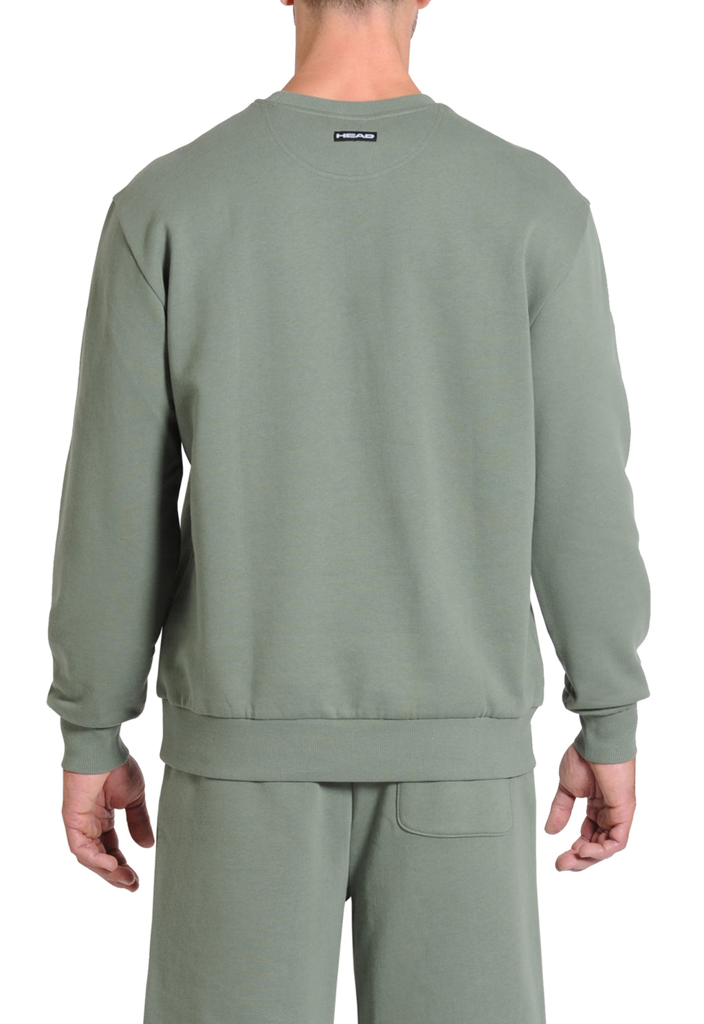 Head™ Men's Fleece Crewneck Sweatshirt - Olive Green Back