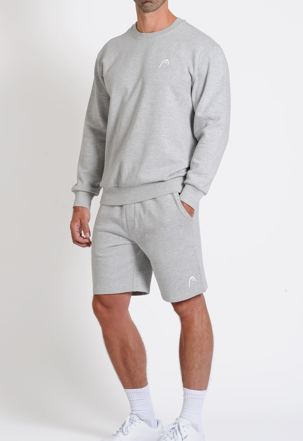 Head™ Men's Fleece Crewneck Sweatshirt - Silver