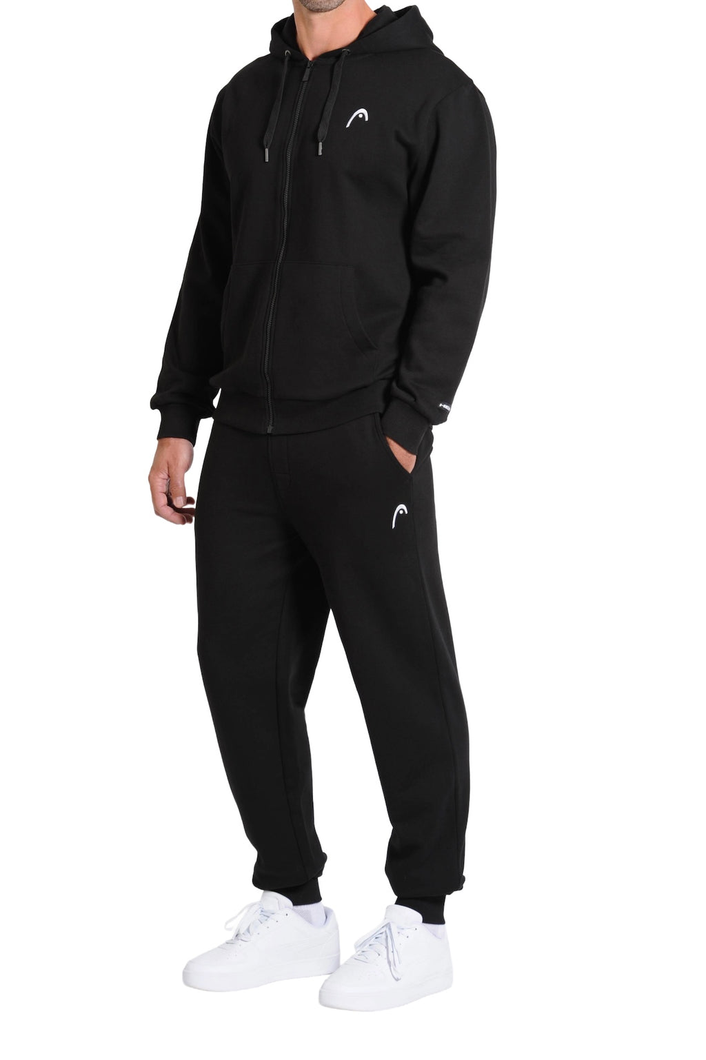  Head™ Men's Full-Zip Fleece Hoodie - Black Side