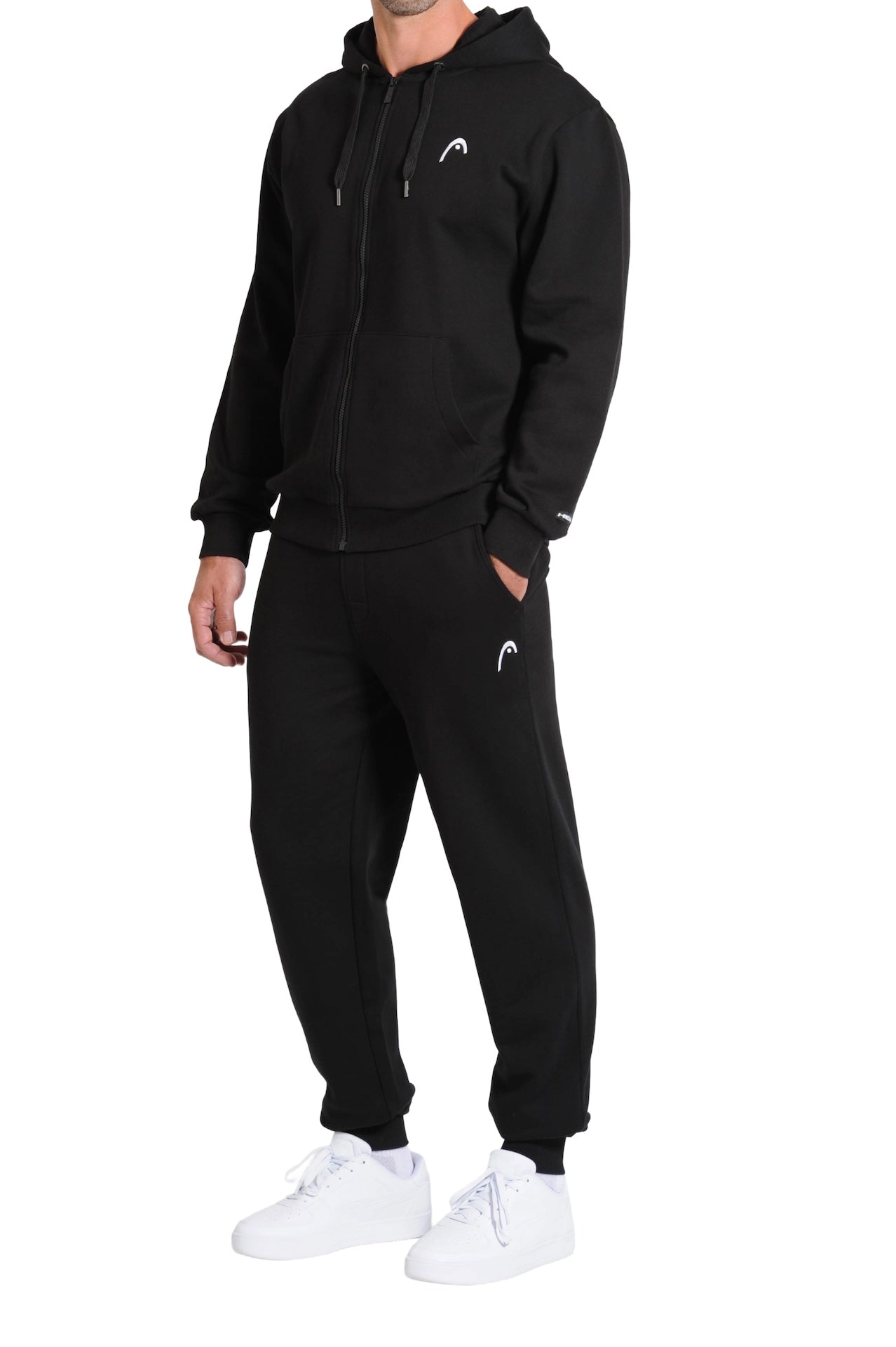  Head™ Men's Full-Zip Fleece Hoodie - Black Side