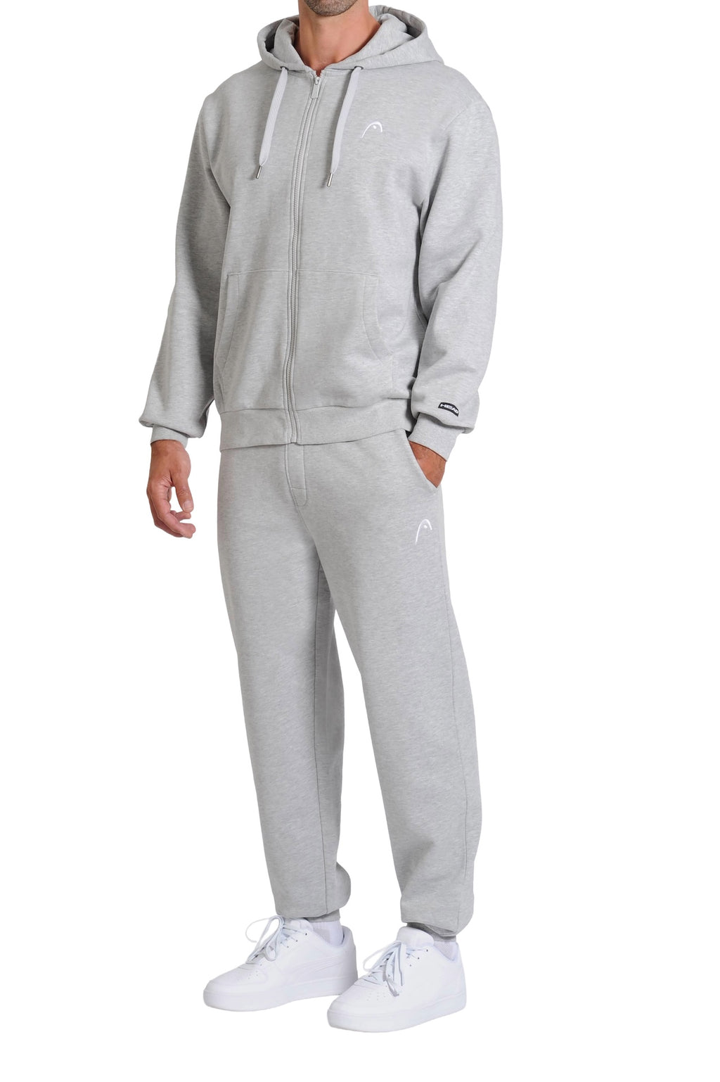  Head™ Men's Full-Zip Fleece Hoodie - Grey Side